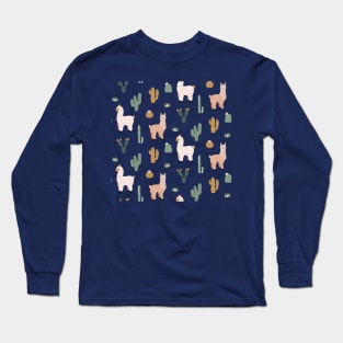 Llama Pattern 3 Long Sleeve T-Shirt